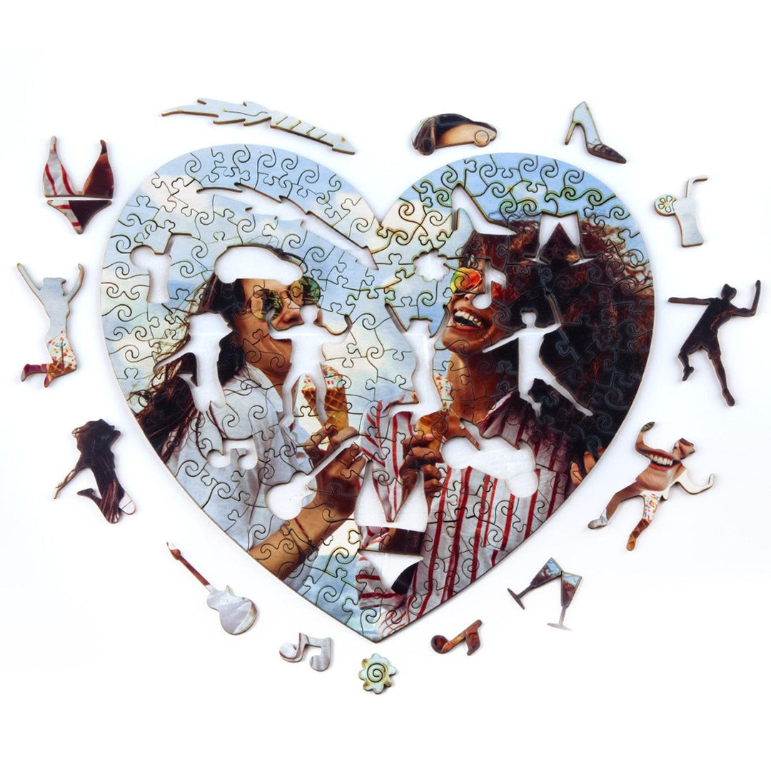 LOVE Style Personalized Friendship Photo Wooden Puzzle