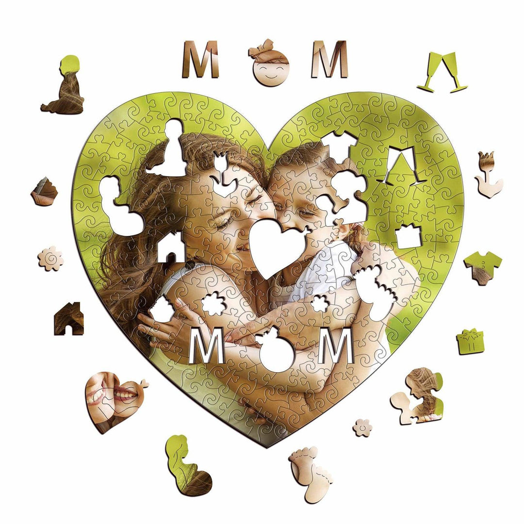 Mother's Memory Personalized Photo Wooden Puzzles