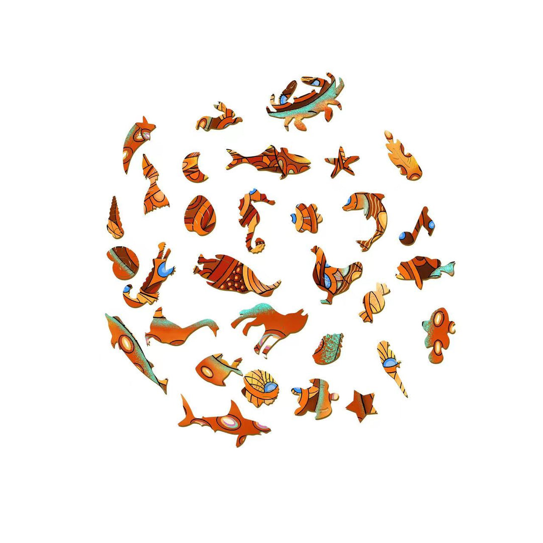 Big Octopus Wooden Jigsaw Puzzle
