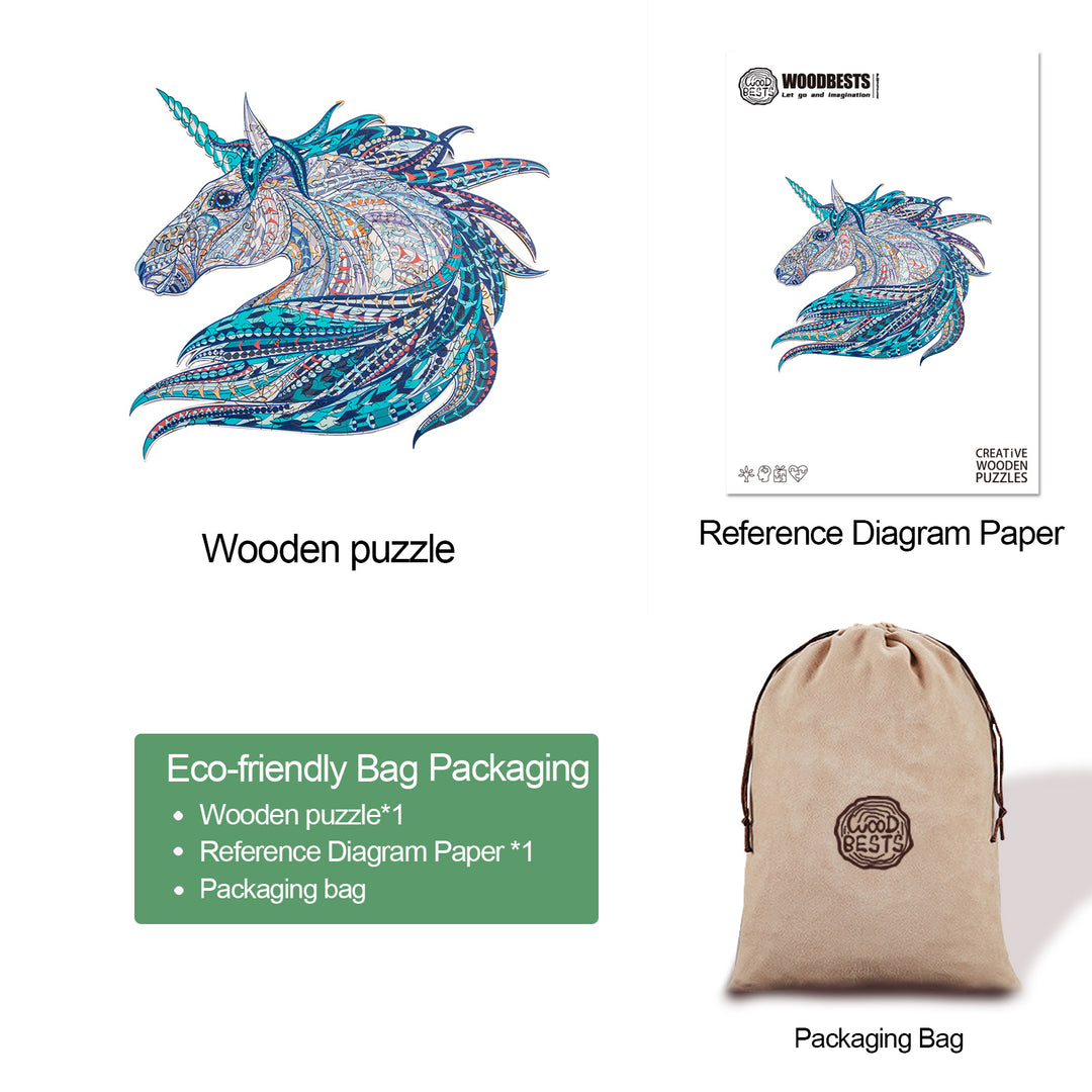Fantastic Unicorn Wooden Jigsaw Puzzle