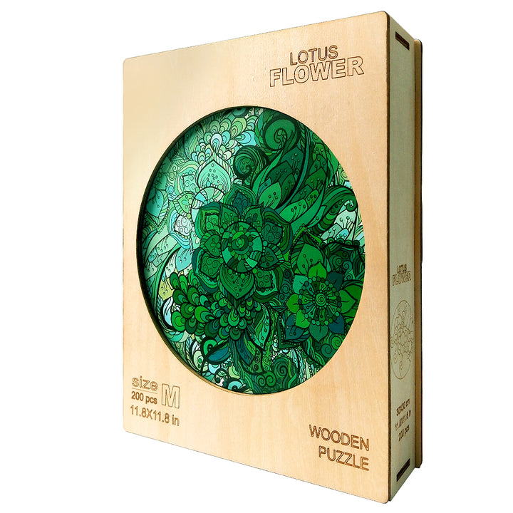 Lotus Flower Wooden Jigsaw Puzzle
