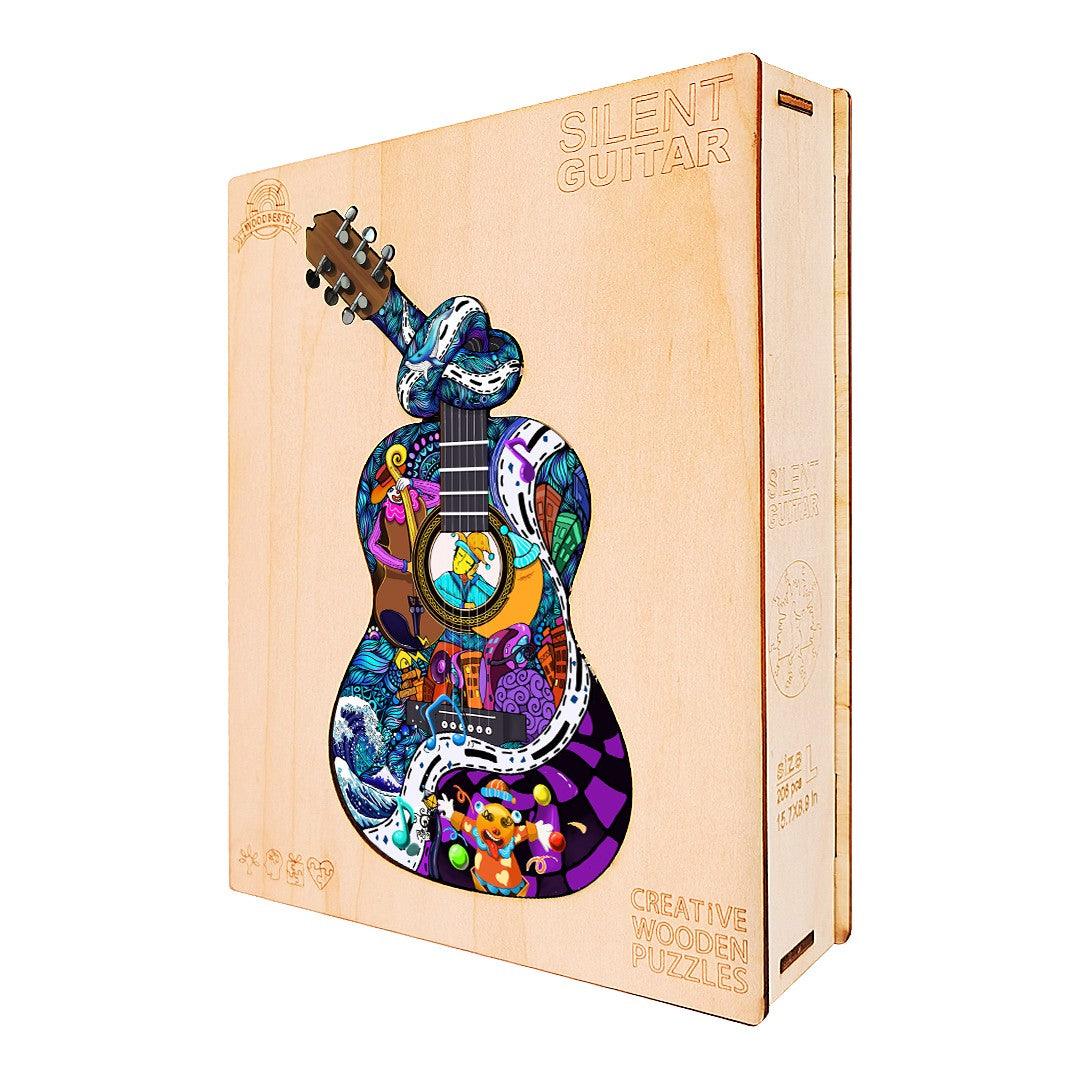 Silent Guitar Wooden Jigsaw Puzzle