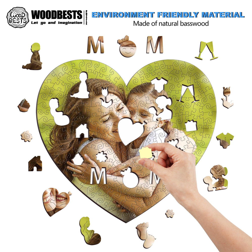 Mother's Memory Personalized Photo Wooden Puzzles