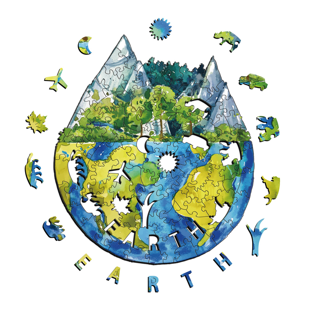 "Only One Earth" Environmental Friendly Jigsaw Puzzle