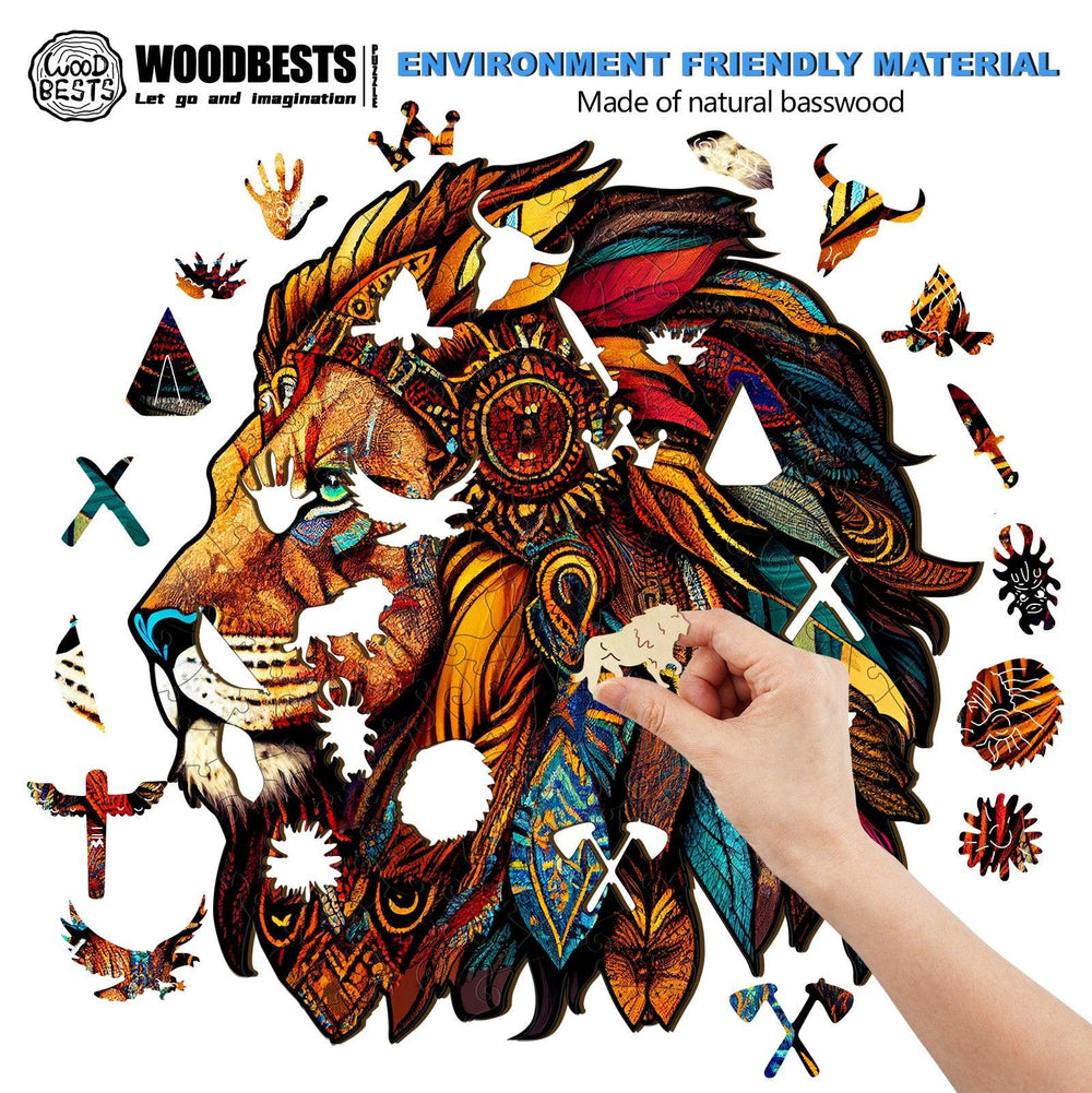 The Jungle King-2 Wooden Jigsaw Puzzle