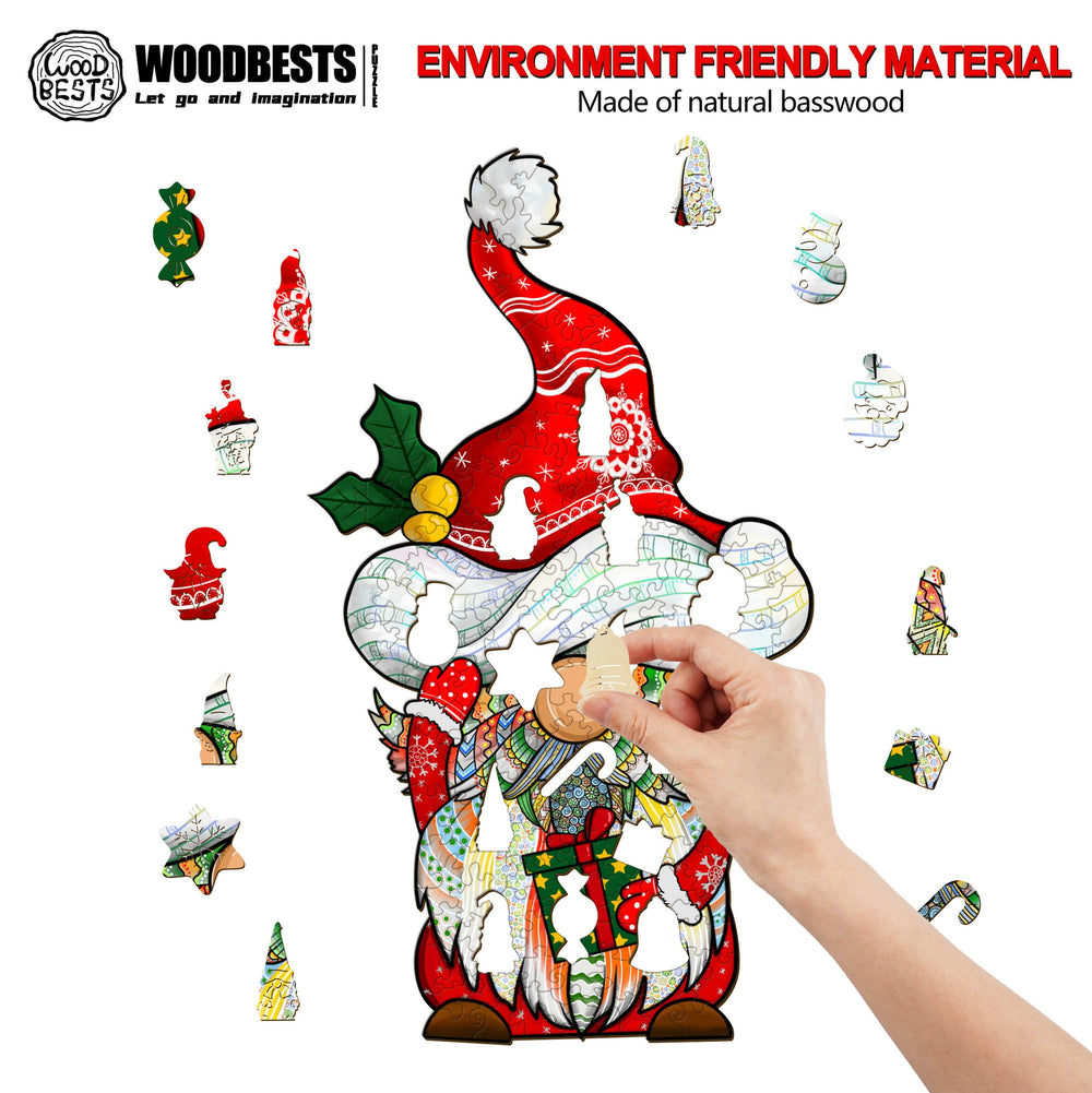 Christmas Goblin Wooden Jigsaw Puzzle