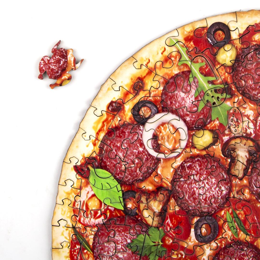 Sausage Pizza Wooden Jigsaw Puzzle