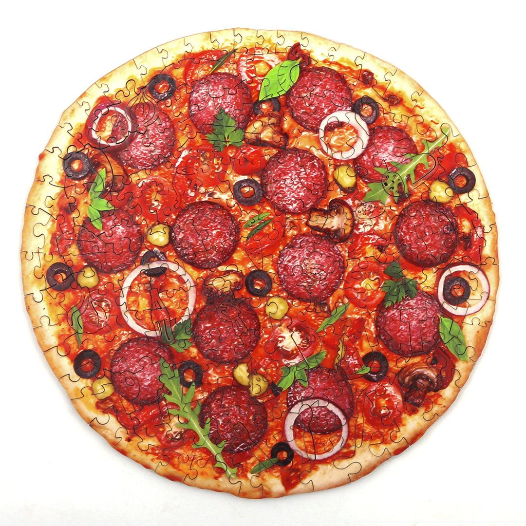 Sausage Pizza Wooden Jigsaw Puzzle - Woodbests