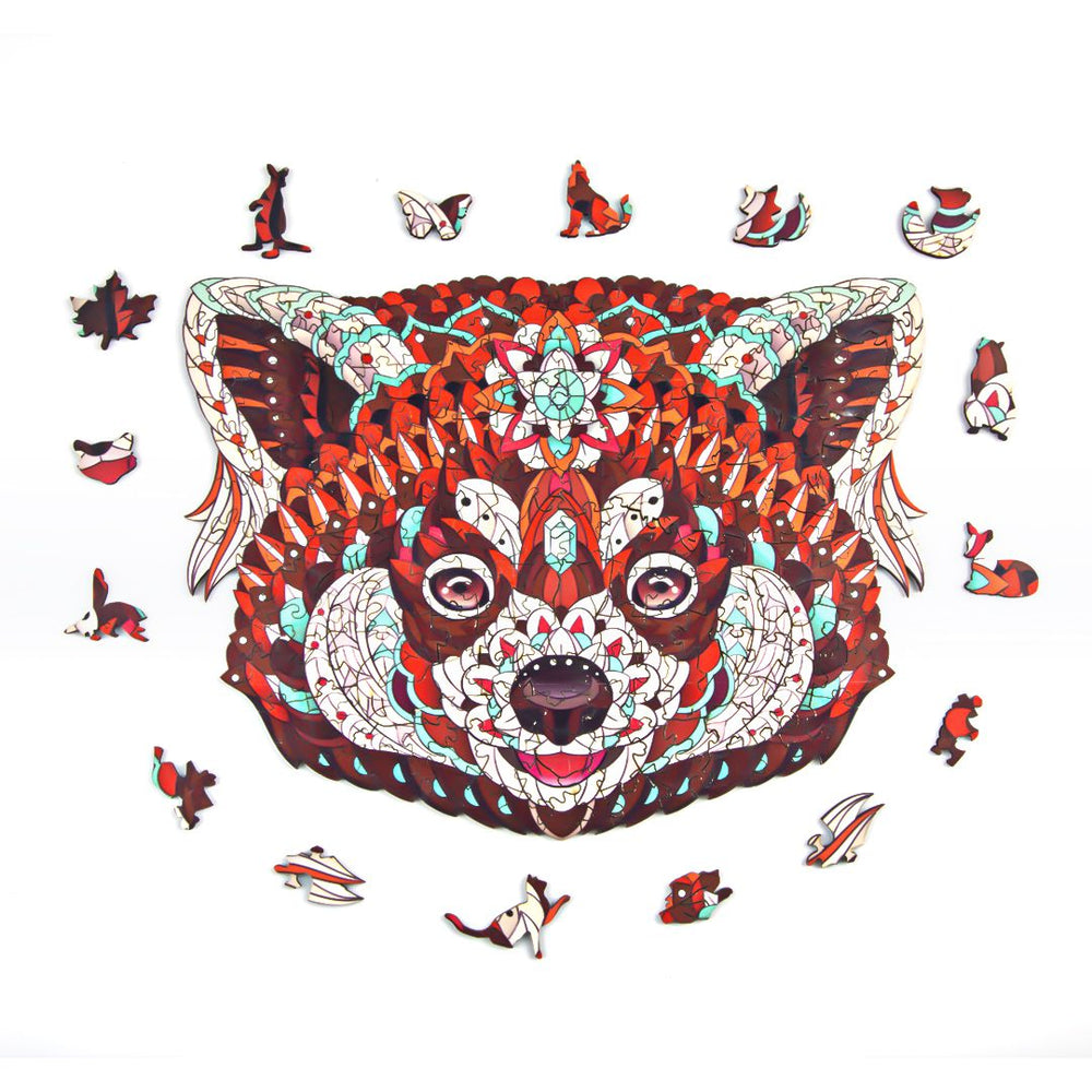 Clever Raccoon Wooden Jigsaw Puzzle