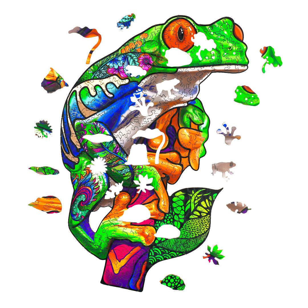 Tree Frog Wooden Jigsaw Puzzle