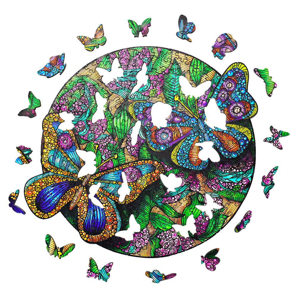 Beautiful Butterfly Wooden Jigsaw Puzzle