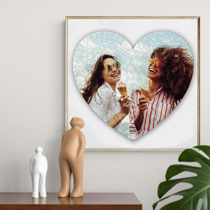 LOVE Style Personalized Friendship Photo Wooden Puzzle