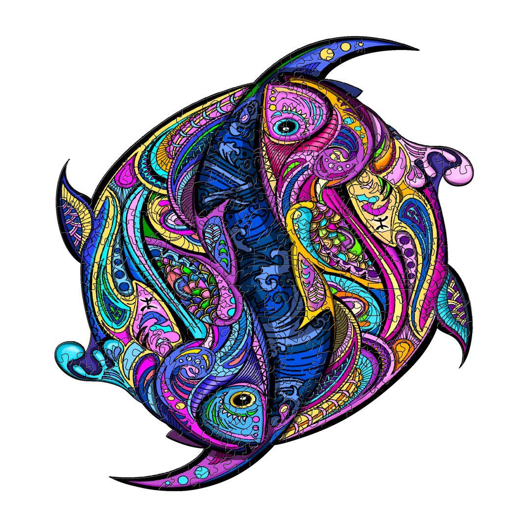 Constellation Pisces Wooden Jigsaw Puzzle