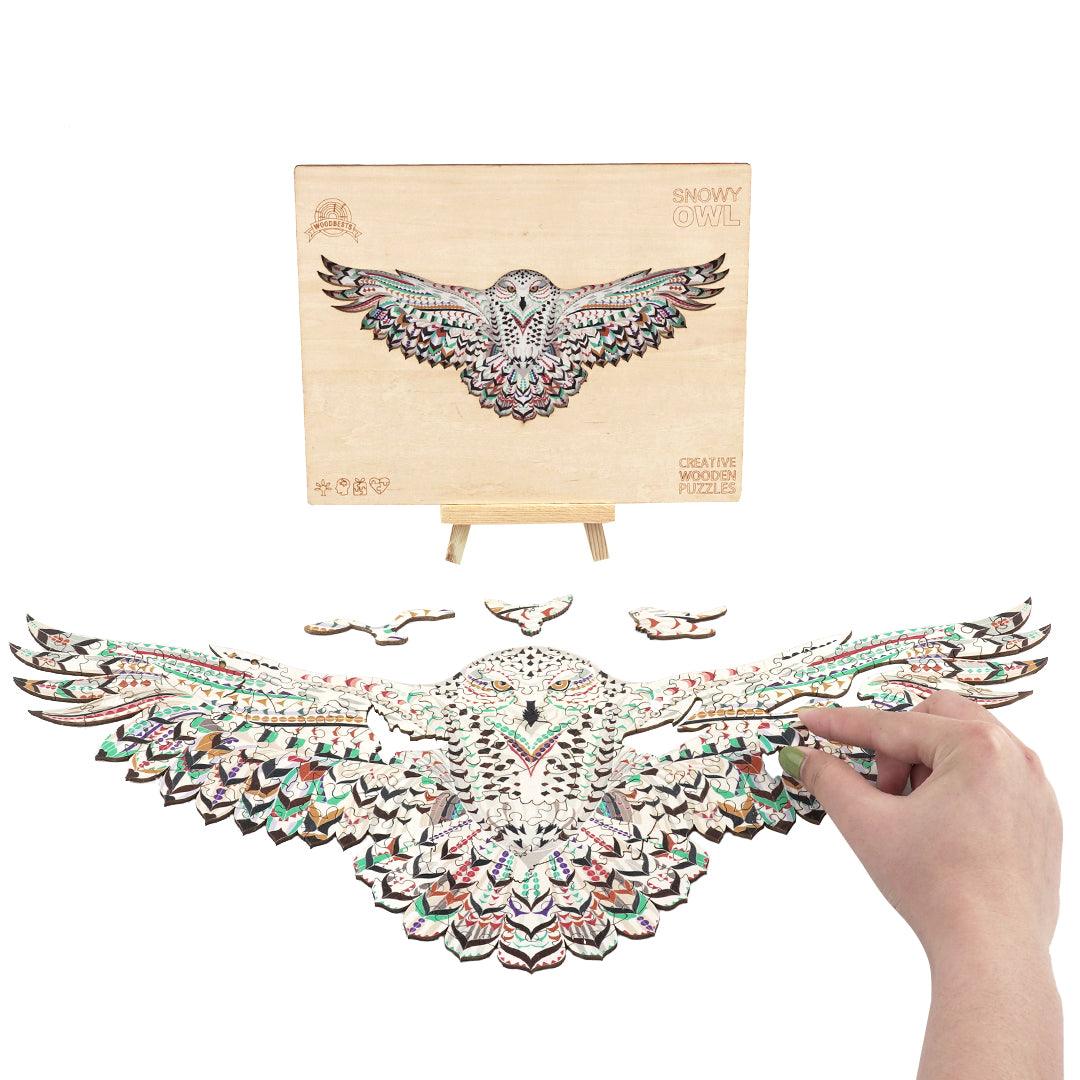 Snowy Owl Wooden Jigsaw Puzzle