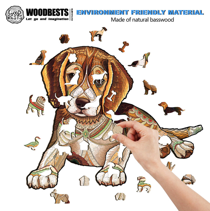 Beagle Wooden Jigsaw Puzzle