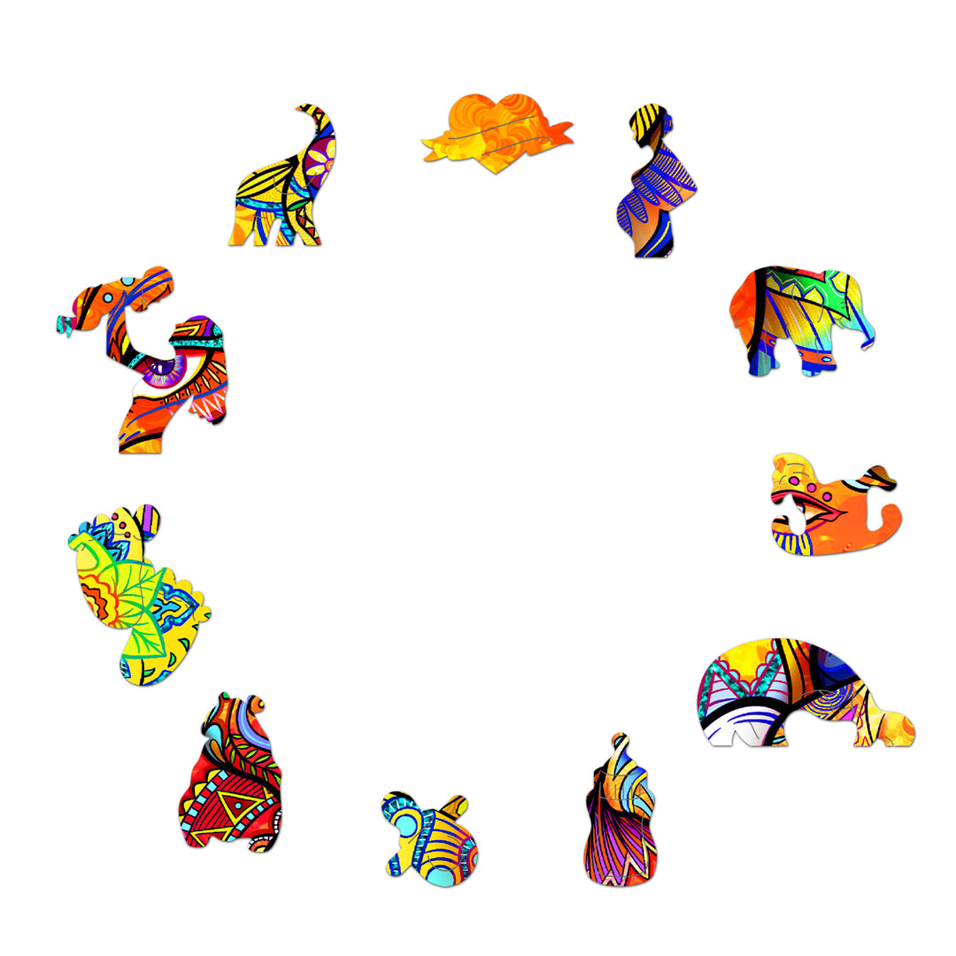 Maternal Love Wooden Jigsaw Puzzle