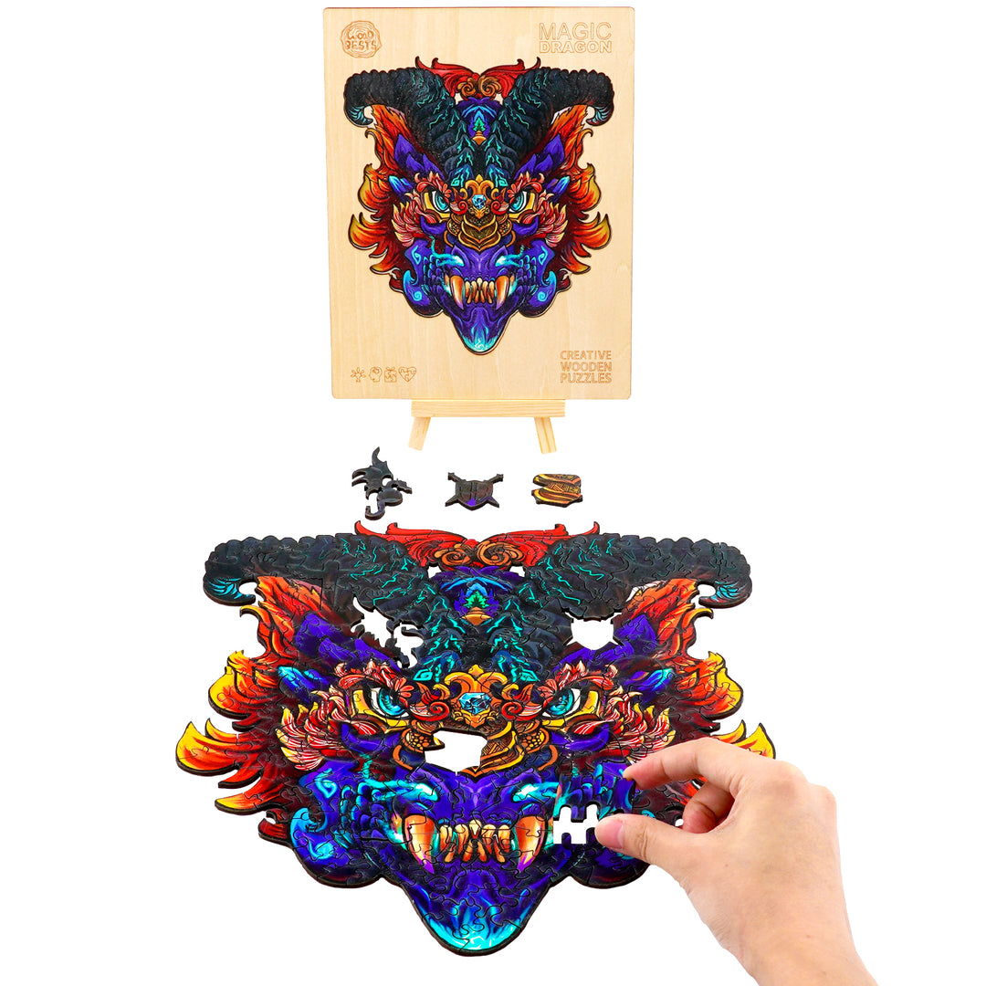 Magic Dragon Wooden Jigsaw Puzzle