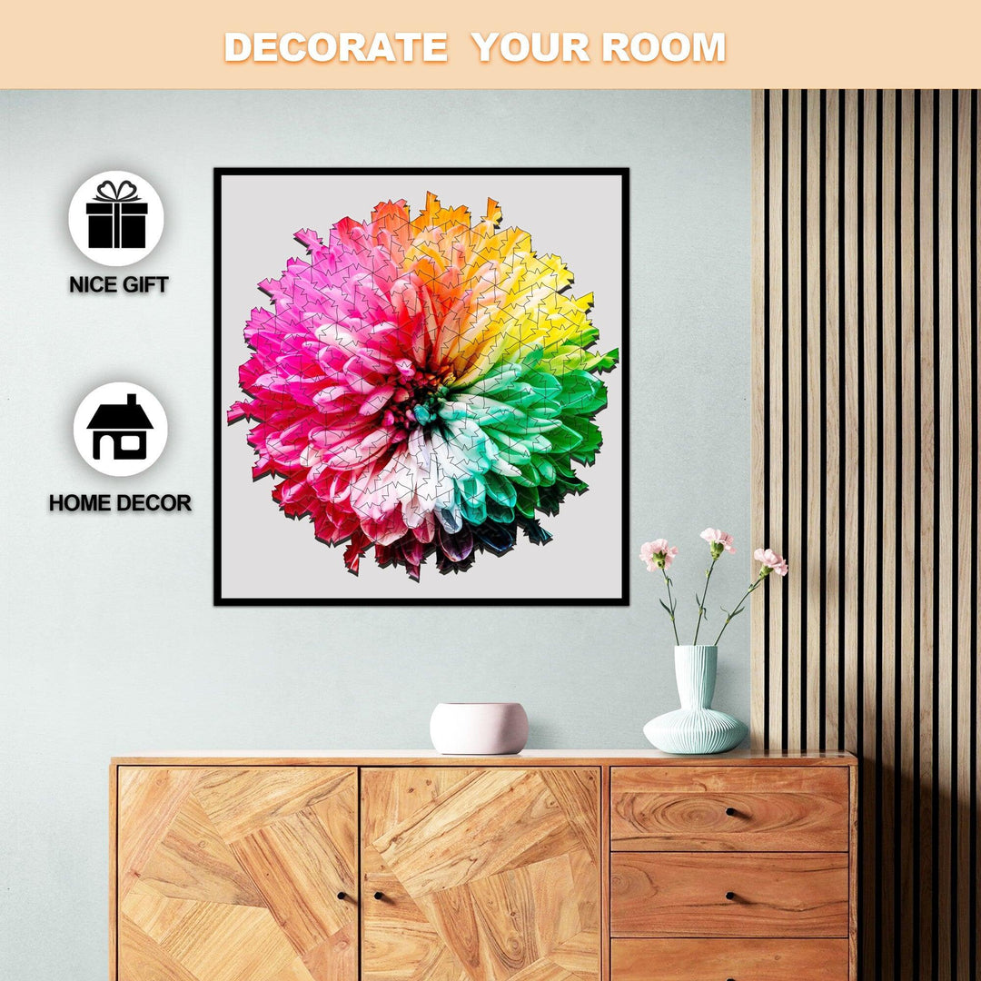 Blooming Flowers Wooden Jigsaw Puzzle