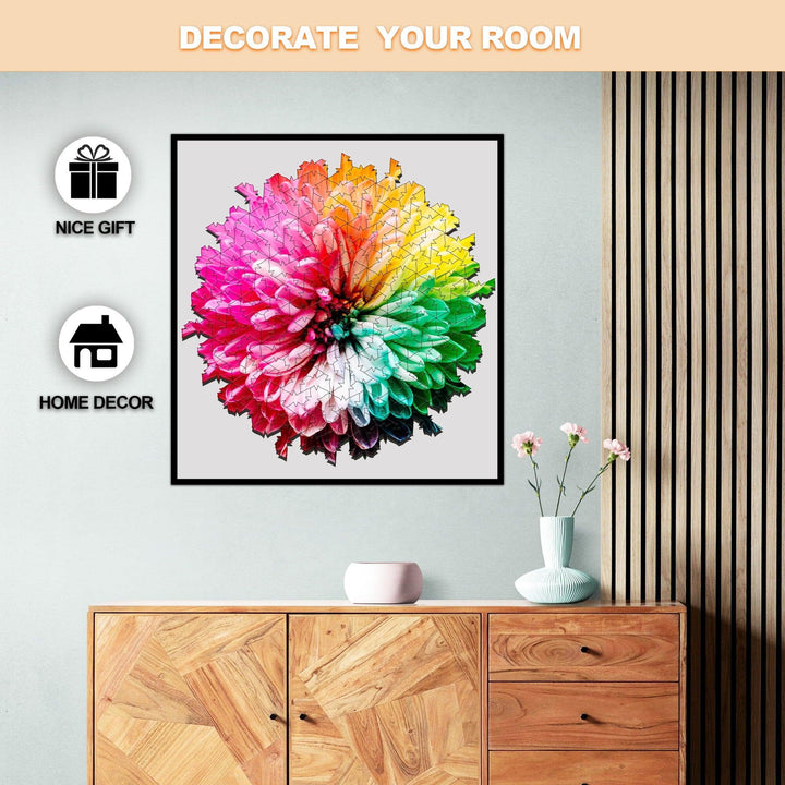 Blooming Flowers Wooden Jigsaw Puzzle