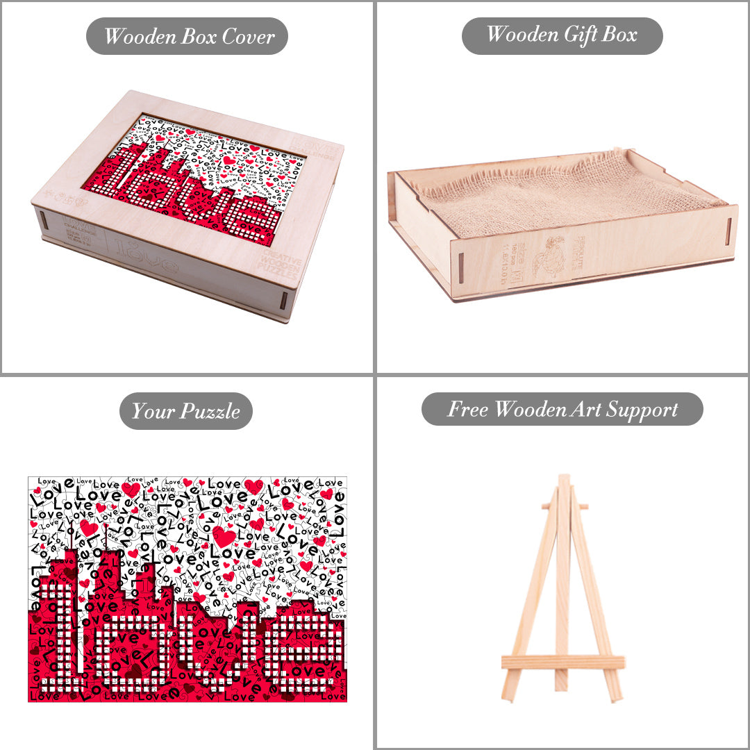 Love Challenge Wooden Jigsaw Puzzle