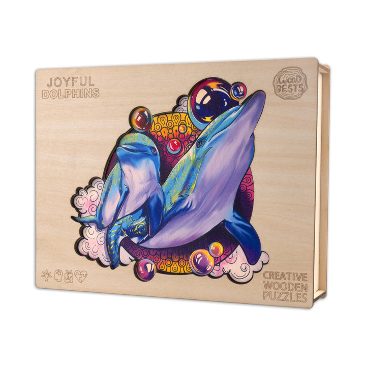 Joyful Dolphin Wooden Jigsaw Puzzle
