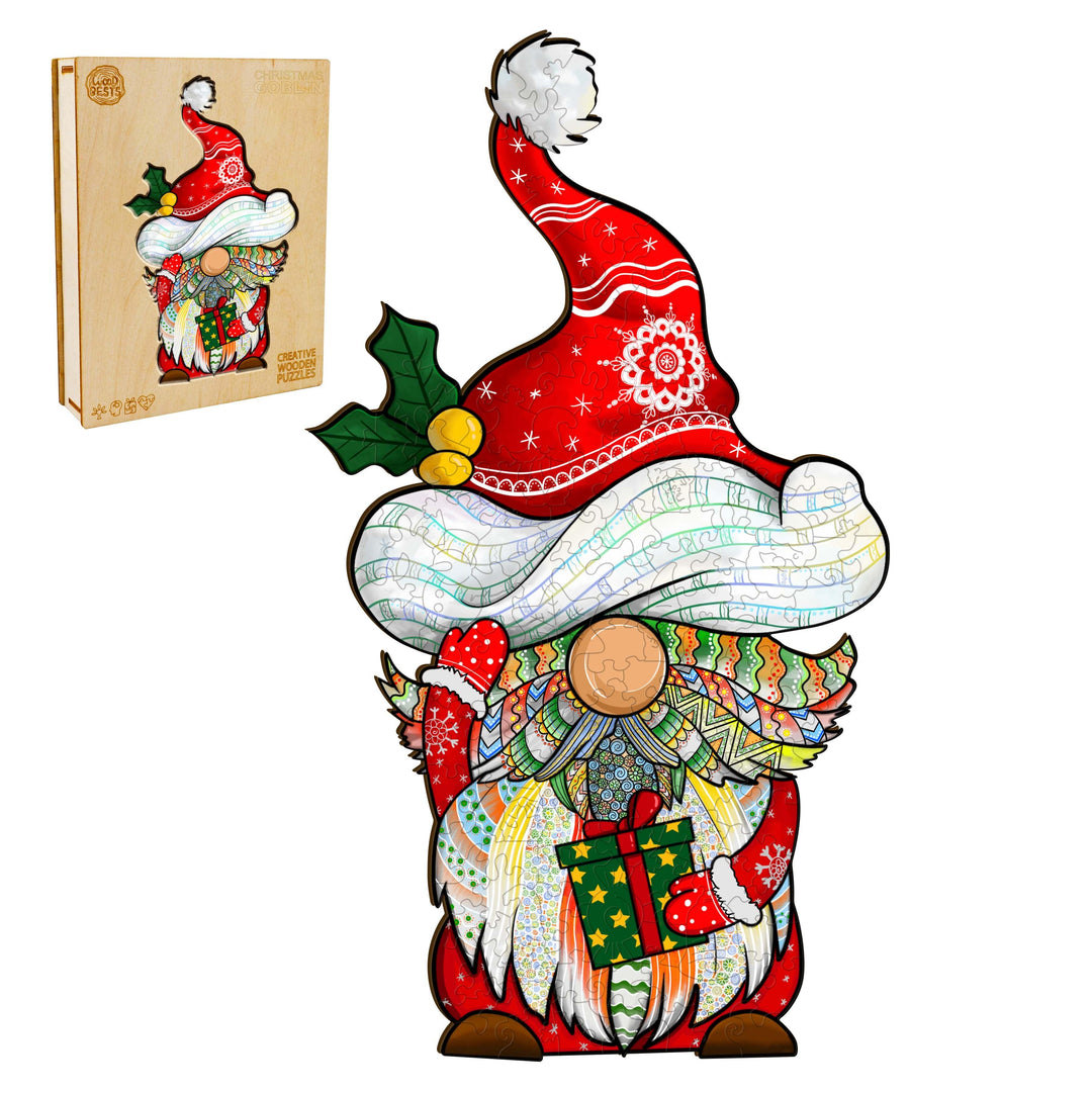 Christmas Goblin Wooden Jigsaw Puzzle