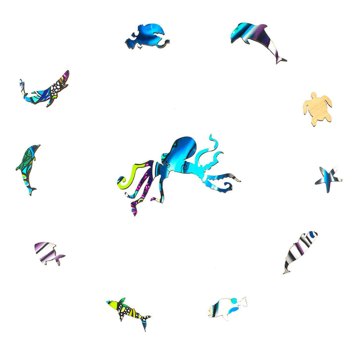 Free Whale Wooden Jigsaw Puzzle