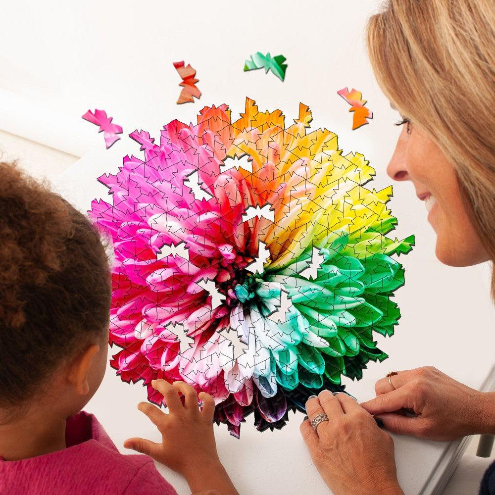 Blooming Flowers Wooden Jigsaw Puzzle