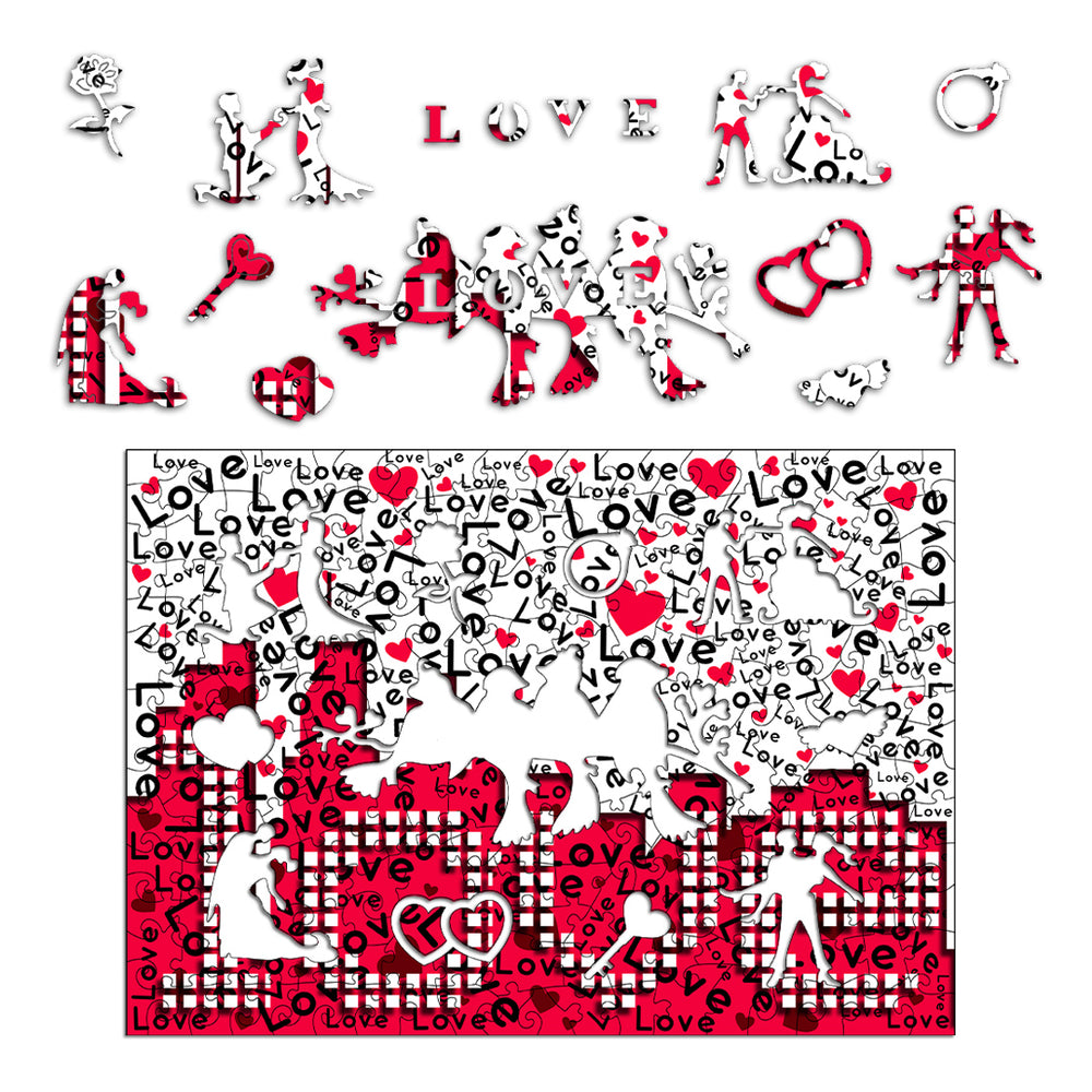 Love Challenge Wooden Jigsaw Puzzle