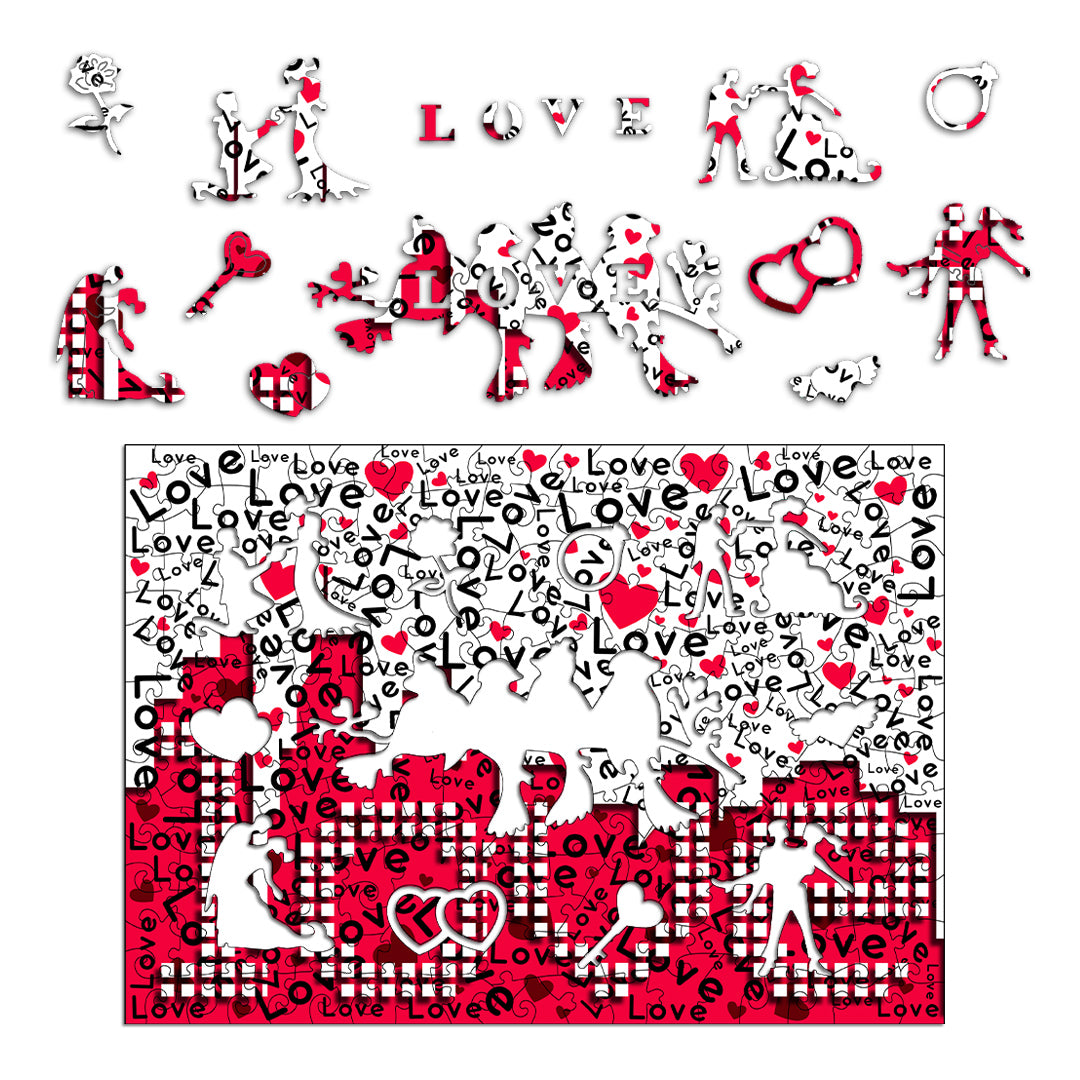 Love Challenge Wooden Jigsaw Puzzle