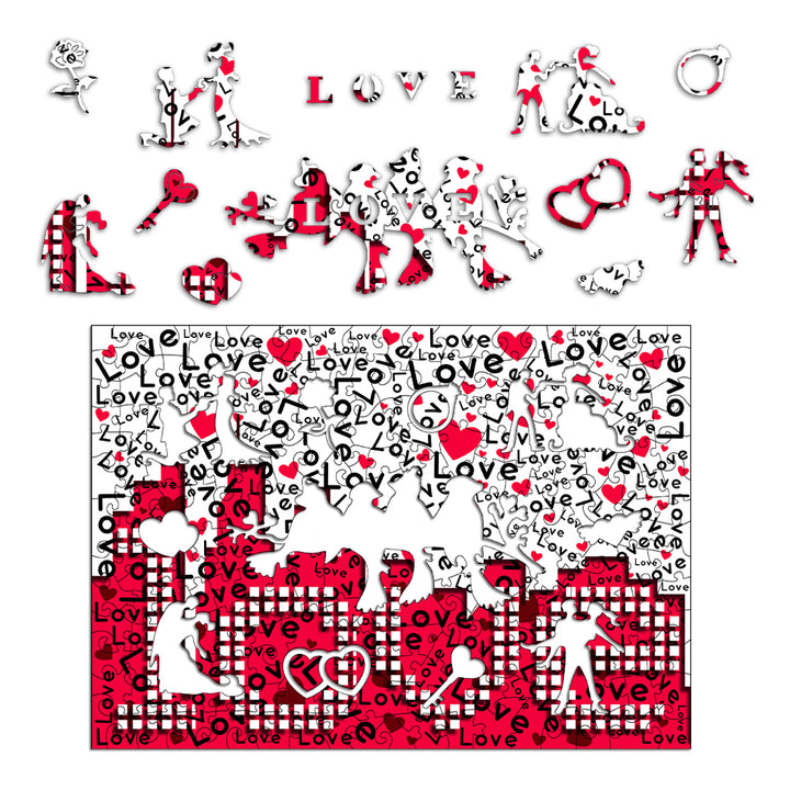Love Challenge Wooden Jigsaw Puzzle