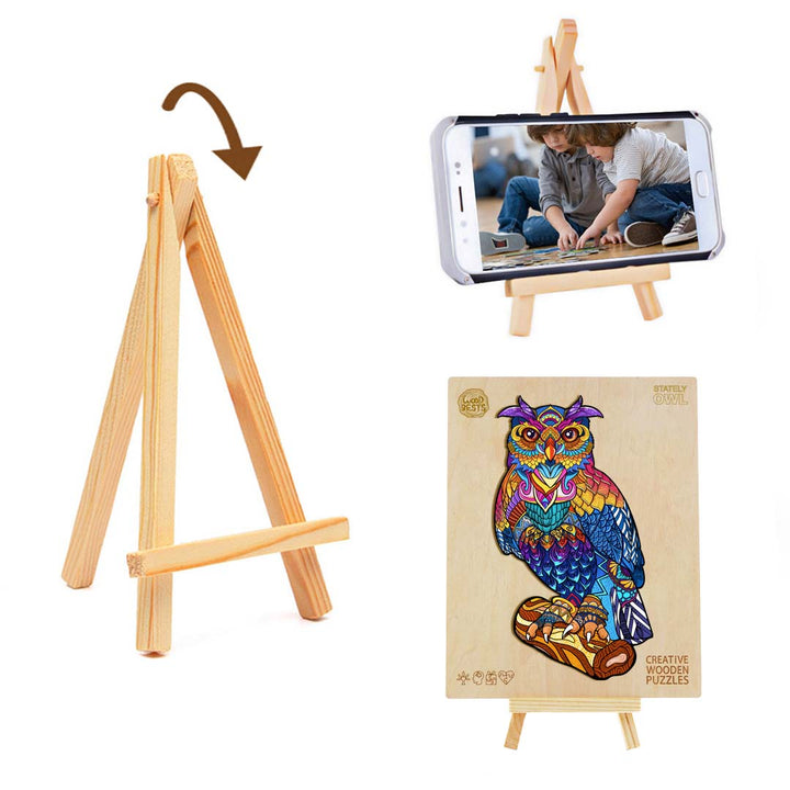 Stately Owl Wooden Jigsaw Puzzle