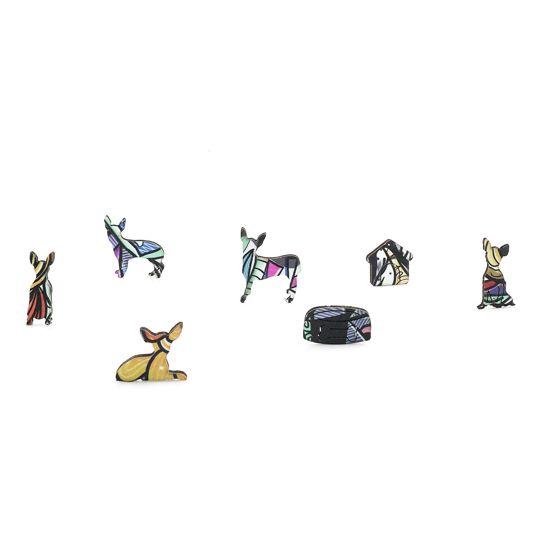 Gentlemen Dog Wooden Jigsaw Puzzle