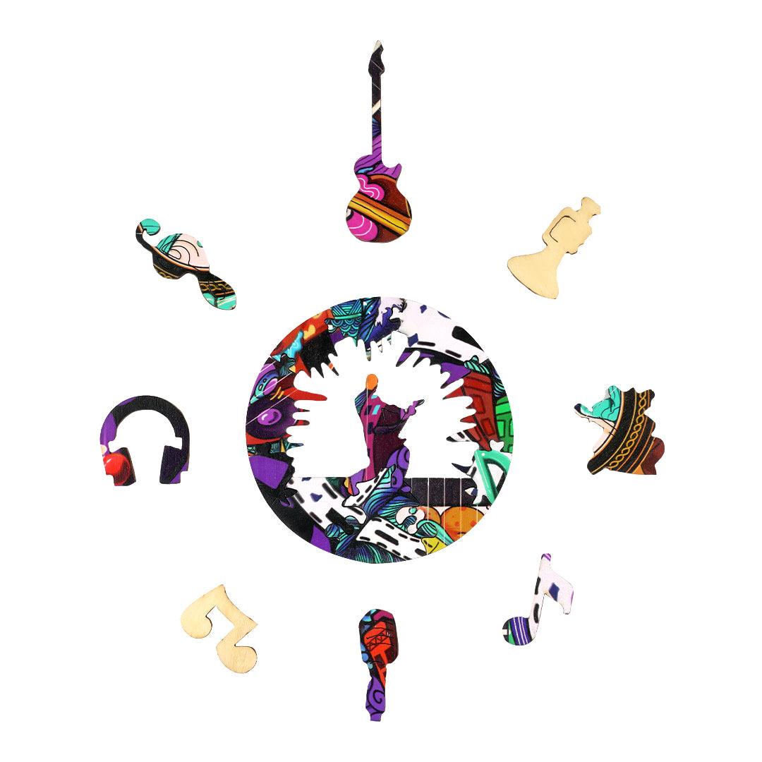 Silent Guitar Wooden Jigsaw Puzzle