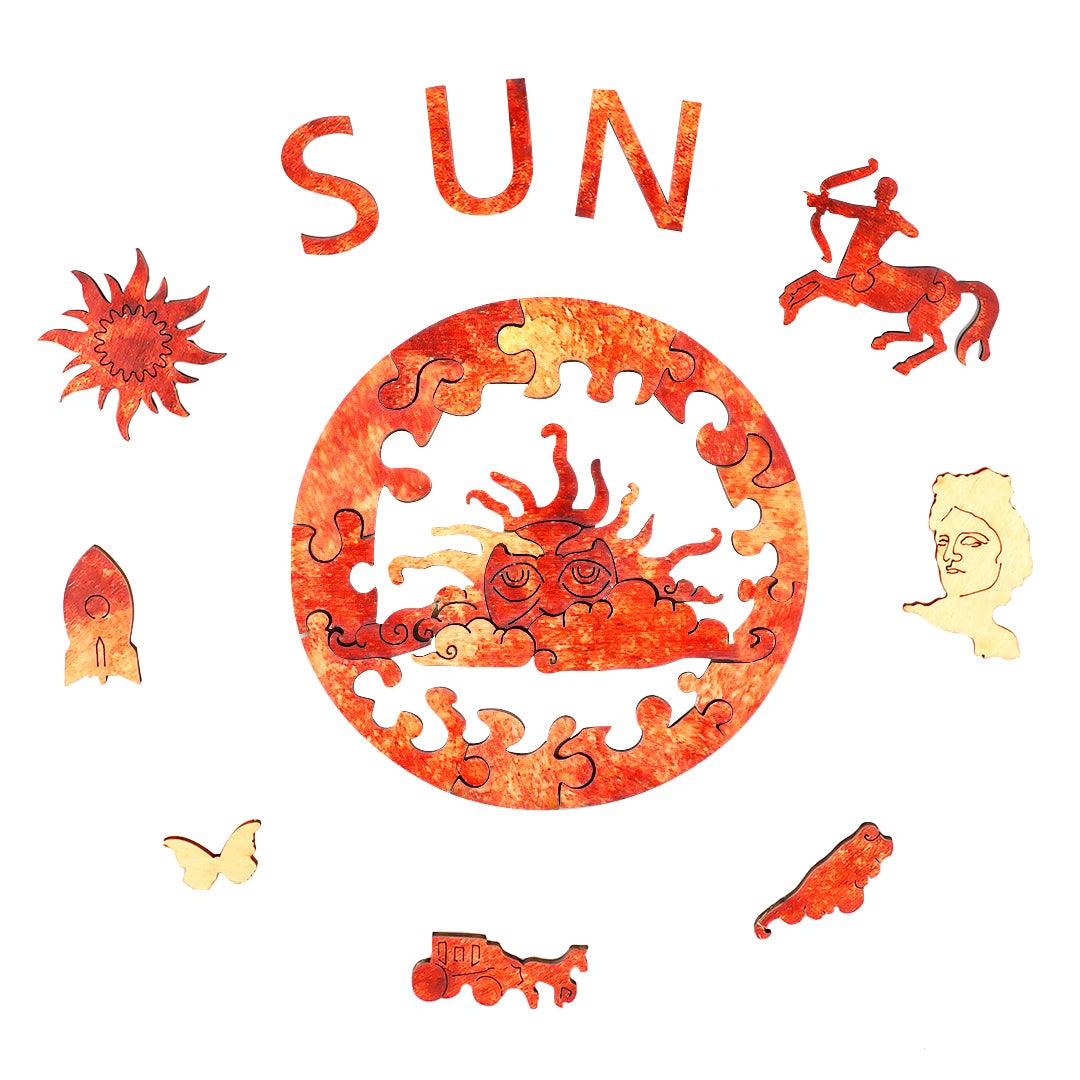 The Sun Wooden Jigsaw Puzzle