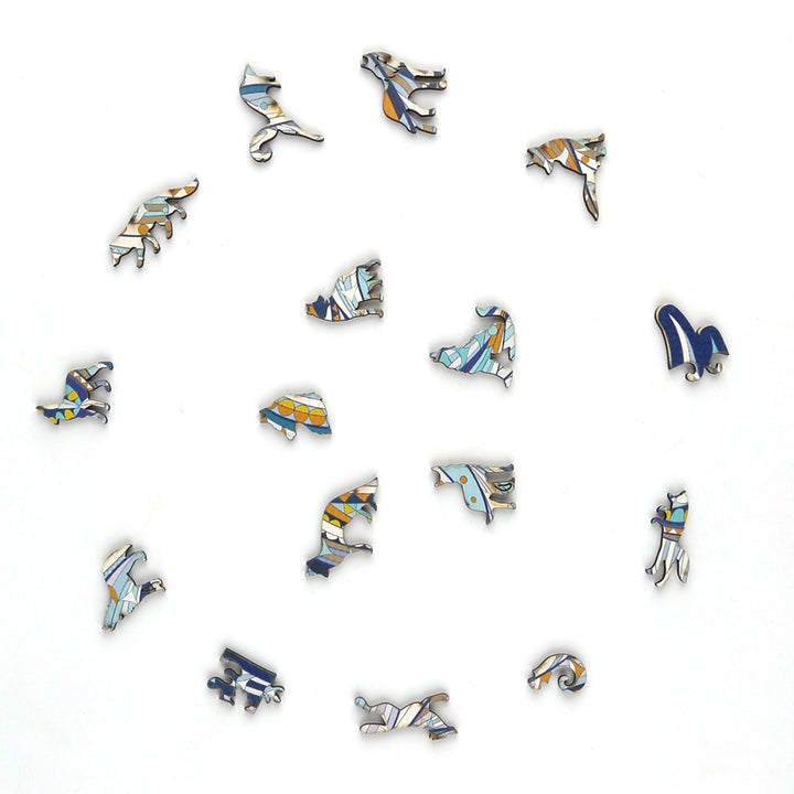 Howling Wolf Wooden Jigsaw Puzzle