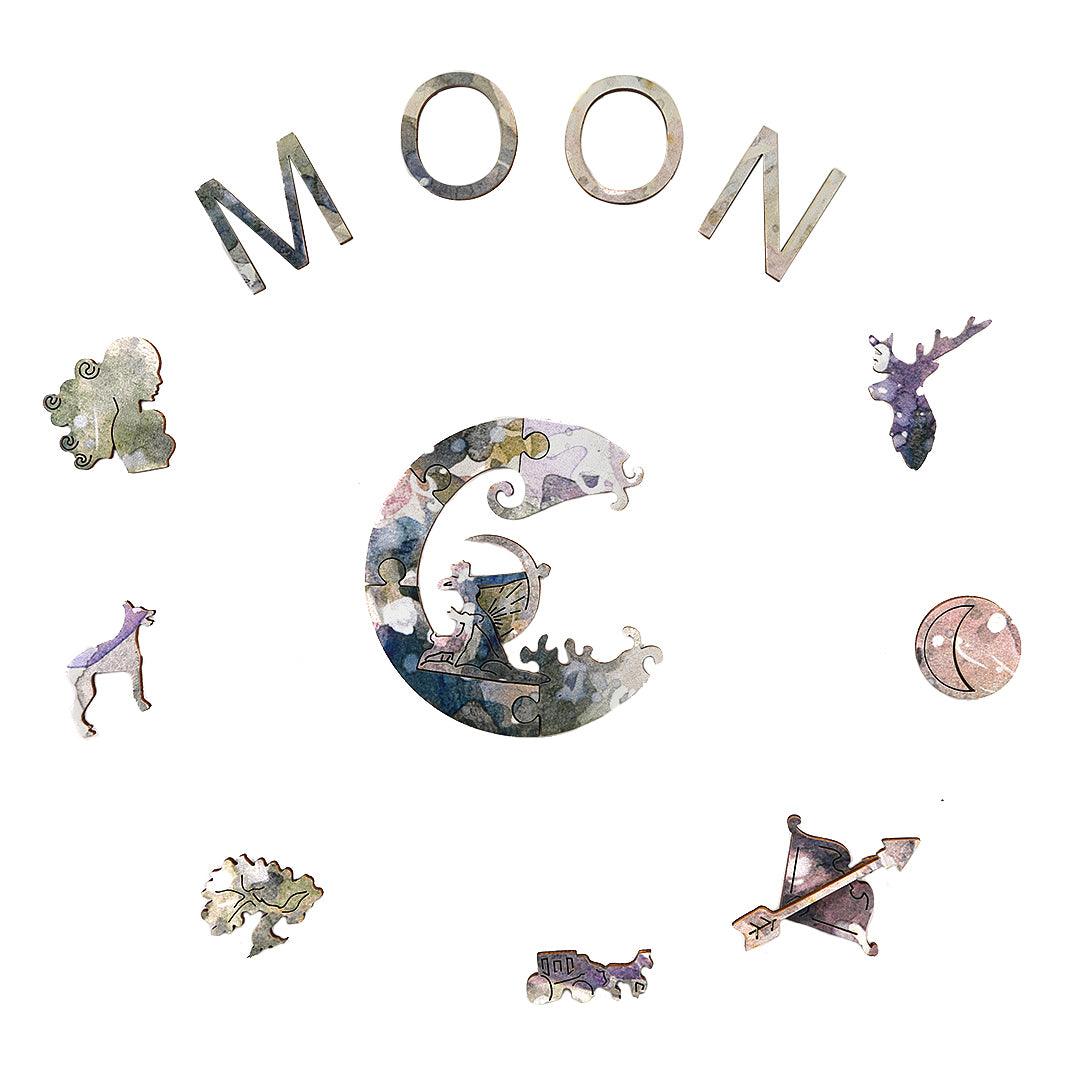 Moon Wooden Jigsaw Puzzle