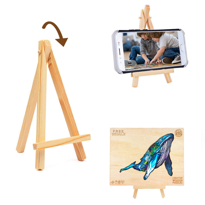 Free Whale Wooden Jigsaw Puzzle