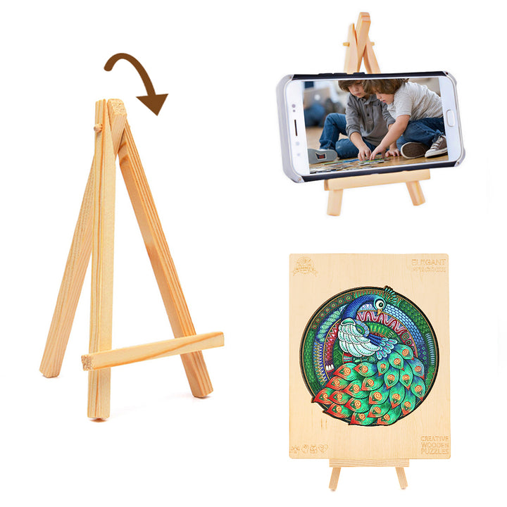 Elegant Peacock Wooden Jigsaw Puzzle