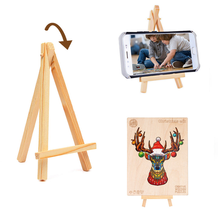 Christmas Elk Wooden Jigsaw Puzzle