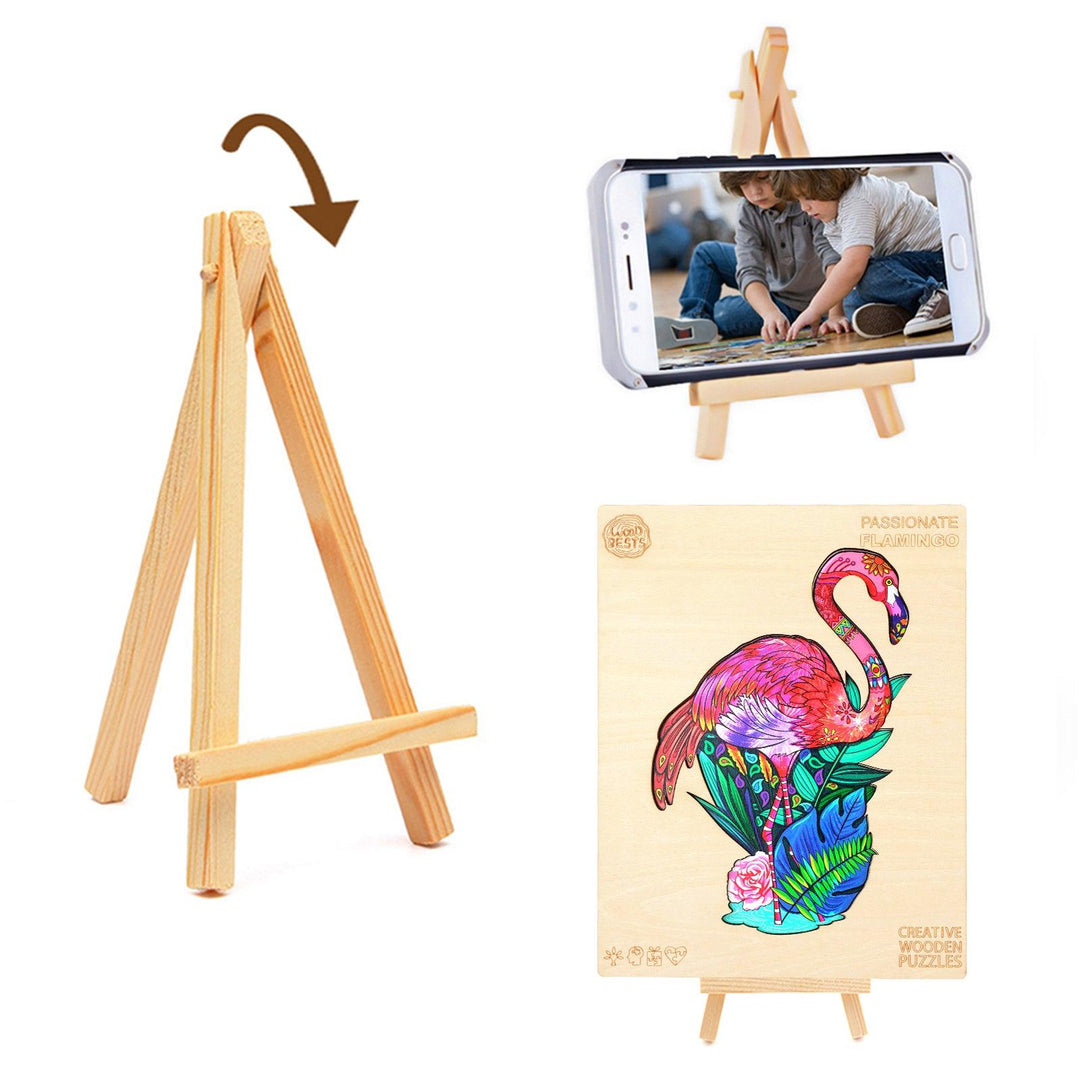 Passionate Flamingo Wooden Jigsaw Puzzle