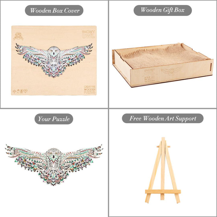 Snowy Owl Wooden Jigsaw Puzzle