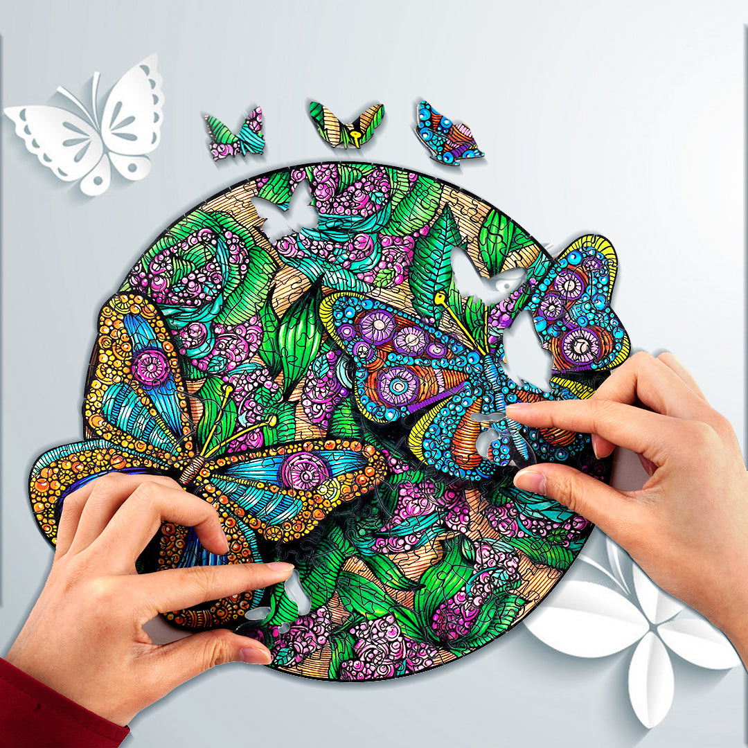 Beautiful Butterfly Wooden Jigsaw Puzzle