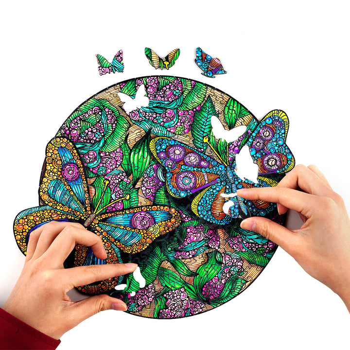 Beautiful Butterfly Wooden Jigsaw Puzzle