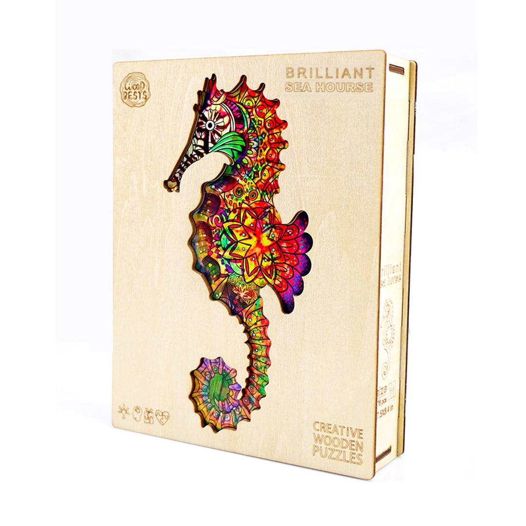 Brilliant Sea Horse Wooden Jigsaw Puzzle