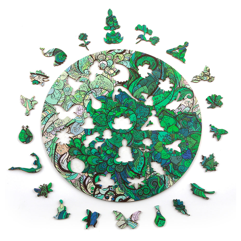 Lotus Flower Wooden Jigsaw Puzzle