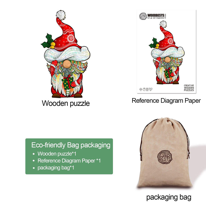 Christmas Goblin Wooden Jigsaw Puzzle