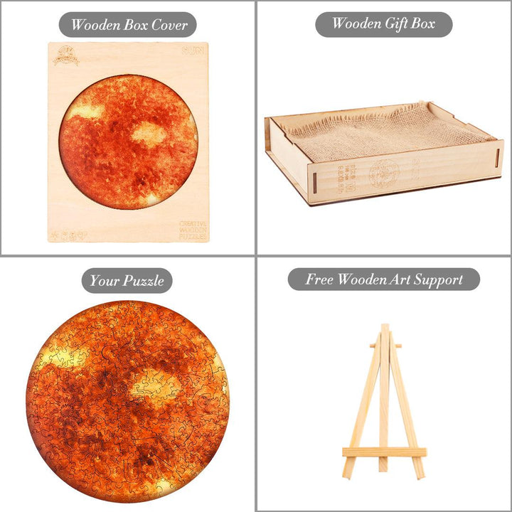 The Sun Wooden Jigsaw Puzzle