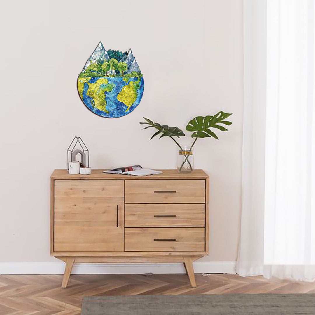"Only One Earth" Environmental Friendly Jigsaw Puzzle