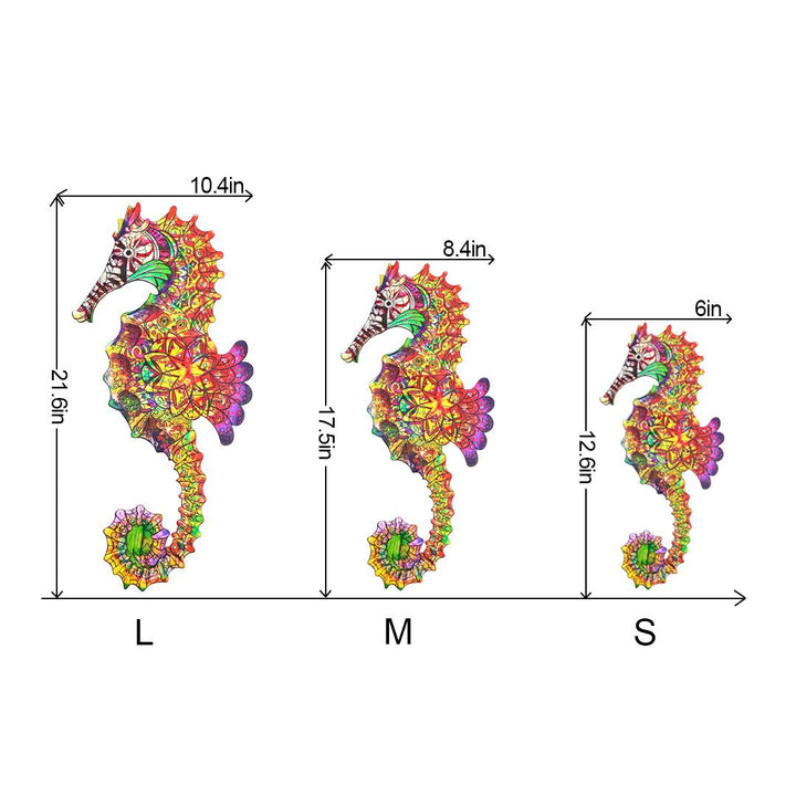 Brilliant Sea Horse Wooden Jigsaw Puzzle